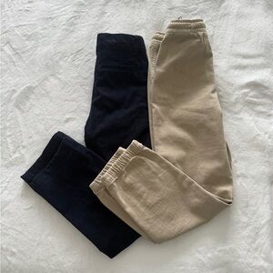 Boy Pants Pants Duo — Navy and Khaki; Childrens place and Zara